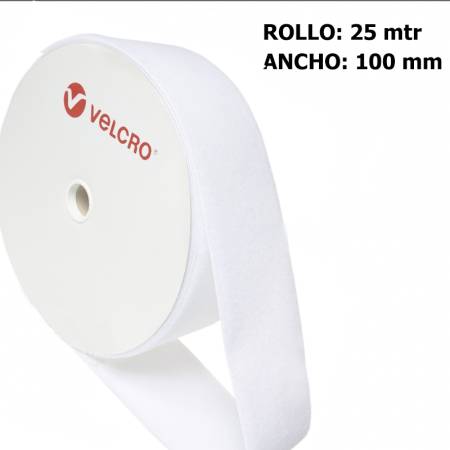 Metro LOOP marca VELCRO 100mm BLANCO 010