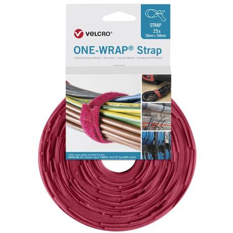 ONE-WRAP STRAP 20x200mm MORADO 557 25 UDS