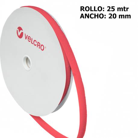 Metro LOOP marca VELCRO 20mm ROJO 530
