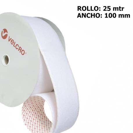 Metro LOOP marca VELCRO PS14 100mm BLANCO 010
