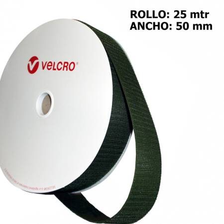 Metro HOOK marca VELCRO 50mm NEGRO 330