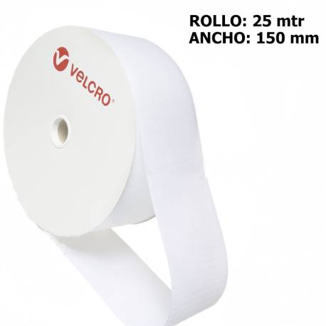 Metro HOOK marca VELCRO 150mm BLANCO 010