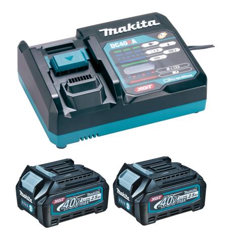 KIT BATERIAS 40VMAX 2.5AH XGT BL4025X2 + DC40RA XG
