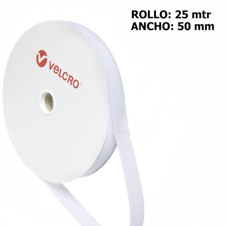 Metro HOOK marca VELCRO 50mm BLANCO 010