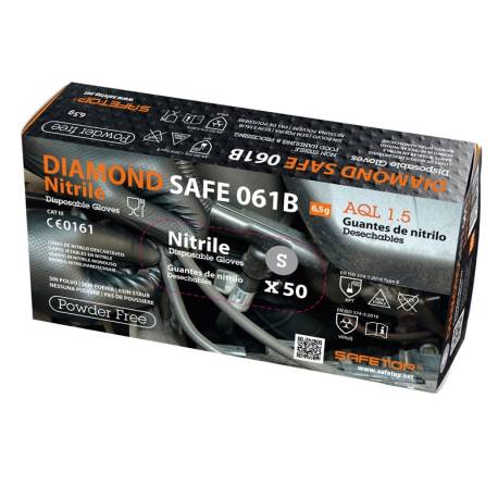 CAJA 50 UDS GUANTE NITRILO DIAMOND T-10