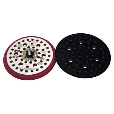 Plato 3M Hookit  bajo 152 mm 52 Agu Rojo  PN20356