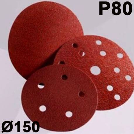 3M CubitronII  Disco Papel 950U P80 15A. 150 mm