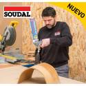 Kit cola de contacto pulverizable Soudal Click & Spray 265 profesional