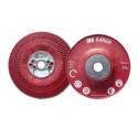 3M™ Plato HP estriado, 115 mm, Rojo, PN 64860