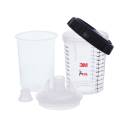 3M™ PPS™ Kit de tapas y vasos, mini, 170 ml, 200 µ, 16114