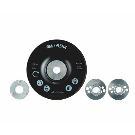 3M Plato HP estriado, 125 mm, Negro,...