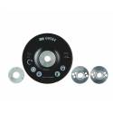 3M Plato HP estriado, 125 mm, Negro, PN09584
