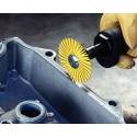 3M™ Scotch-Brite™ Cepillo Radial Bristle BB-ZB, 152 mm x 13 mm x 25 mm, P80, Amarillo, Tipo A, Con Adaptador