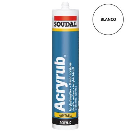Cartucho 300 ml. ACRYRUB Blanco 2