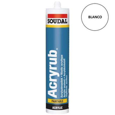Cartucho 300 ml. ACRYRUB Blanco