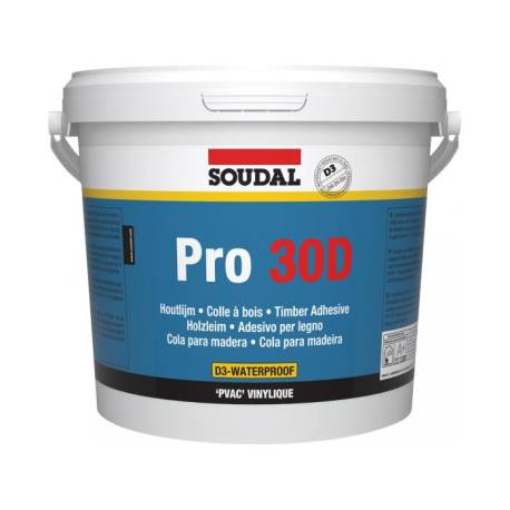 GARRAFA 5KG COLA BLANCA PRO30D EXTERIOR RAPIDA 