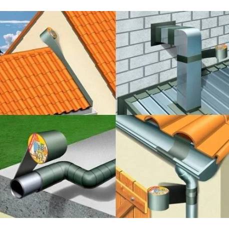 Rollo 10 m. BUTYBAND Aluminio 15 cm. 