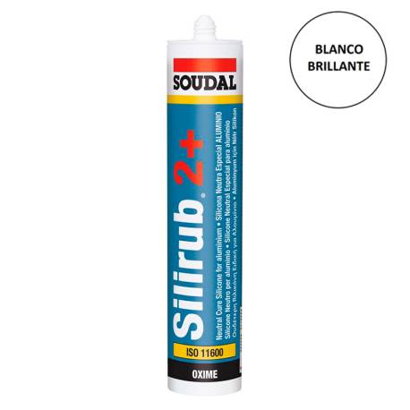 Cartucho 300 ml. SILIRUB 2+  Blanco