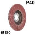 3M™ Cubitron™ II Disco de Láminas 967A, 180 mm, Cónico, 40+, 65060
