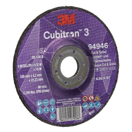 3M™ Cubitron™ 3 Disco de corte y...
