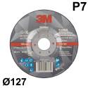 3M Disco de Desbaste de Centro Hundido Silver, T27, 127 mm x 7 mm x 22 mm, 51748