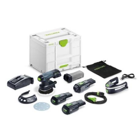 Lijadora excéntrica a batería ETSC 125 3,0 I-Set