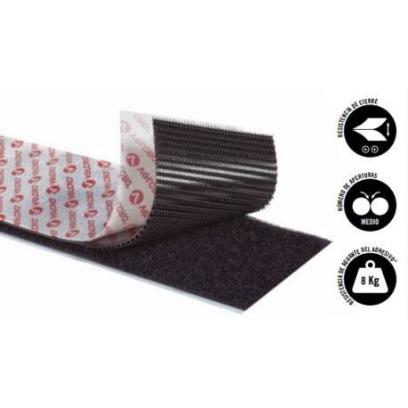 Rollo H-L High Strength Fastener 50mm NEGRO 5m