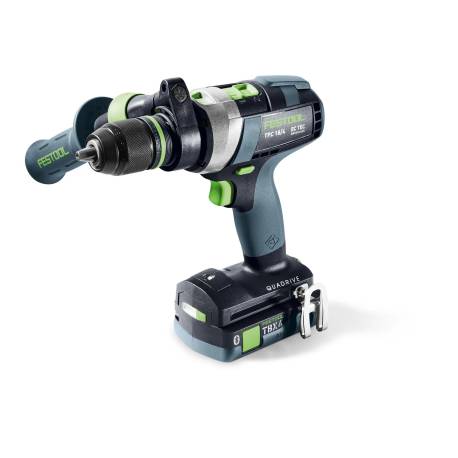Taladro atornillador de percusión a batería QUADRIVE TPC 18/4 TBX4,0 I-Plus