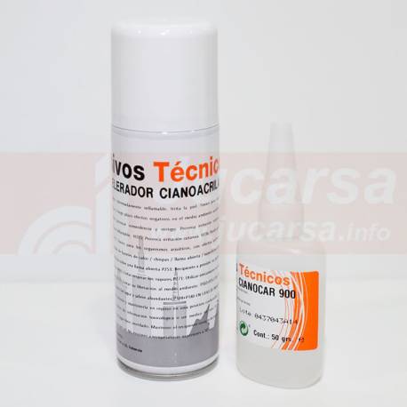  KIT 50grs CIANOCAR + ACELERADOR