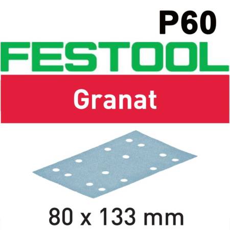 Festool Hoja de lijar STF 80x133 P60 GR/50