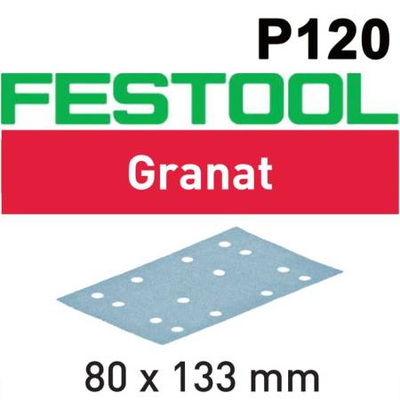 Festool Hoja de lijar STF 80x133 P120 GR/100